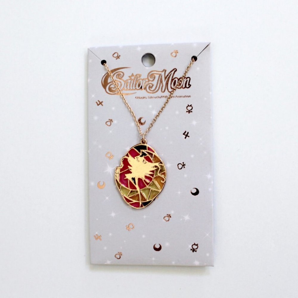 Pretty Guardian Sailor Moon Silhouette Stained Glass Necklace